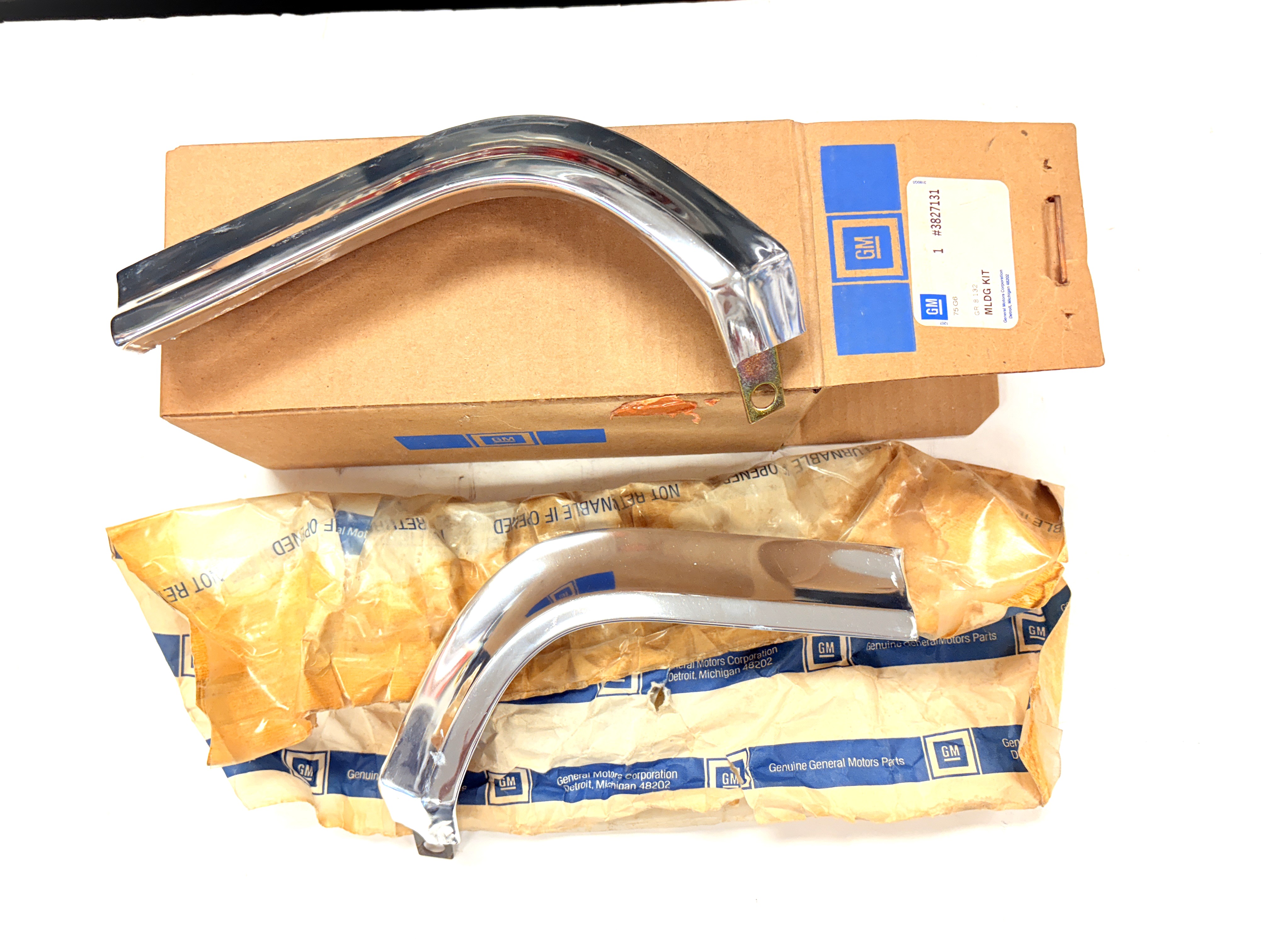 1963 Chevrolet Impala NOS GM Eyebrow Moldings