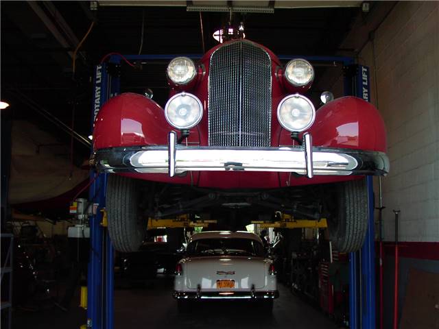 1937 cadillac flooded up to the running boards by Super Storm Sandy