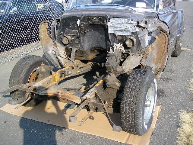 1954 Chevrolet waiting for its new Heidt's front end.