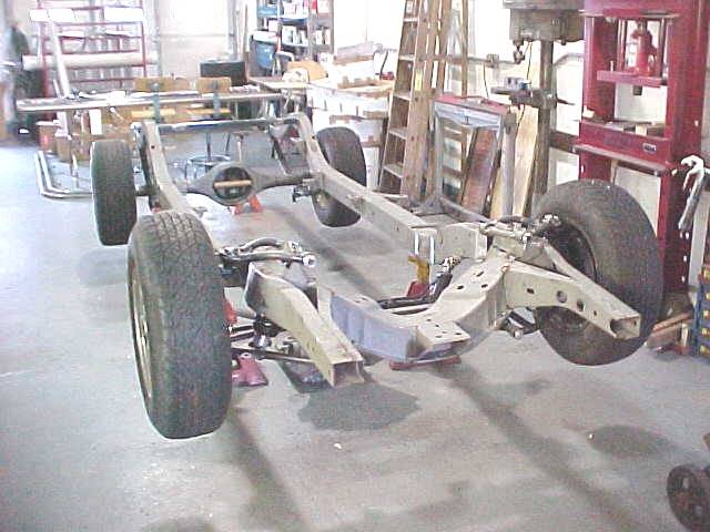 Front suspension mock-up completed.